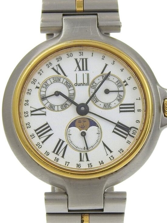 Dunhill Millennium Watches Moon face WhiteDial Stainless Steel/Plated Gold... main image 4
